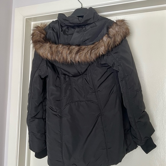 Faux fur women’s parka in black size Small- Haight and Ashbury - Picture 5 of 9
